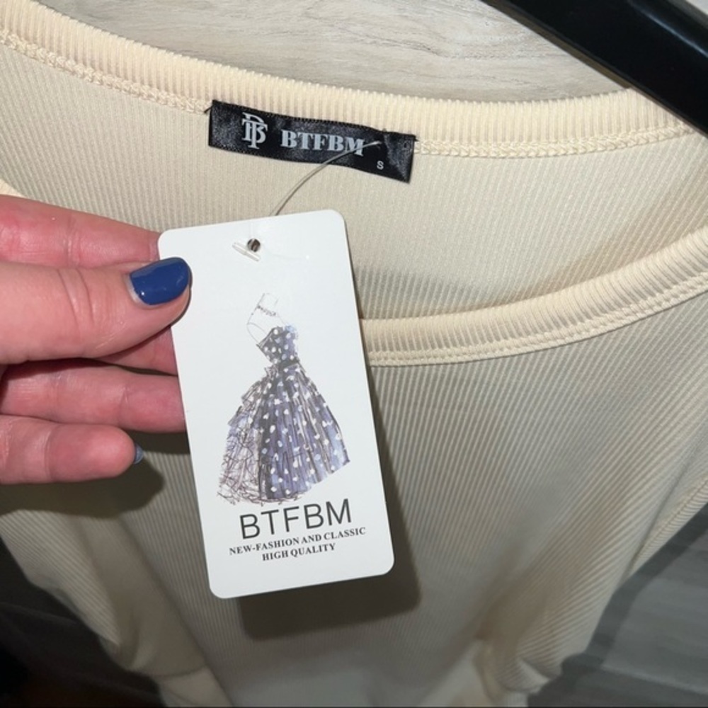 NWT  BTFBM Cotton Ruched Drawstring Sexy Party Dress - Picture 13 of 13